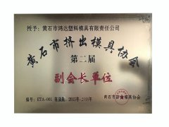 黄石市挤出星空在线平台协会第二届副会长单位